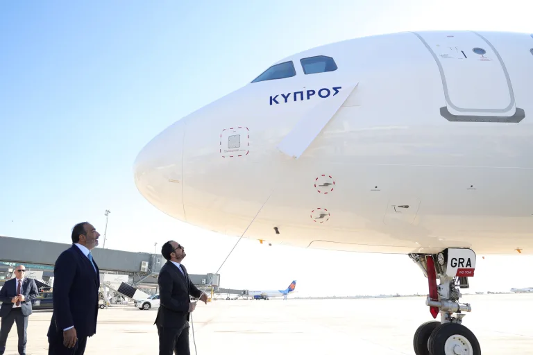 SKY express: The first AIRBUS A321neo was officially named by the honourable president of the Republic of Cyprus