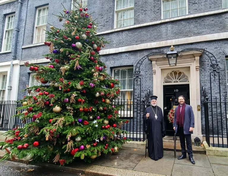 Archbishop Nikitas of Thyateira and Great Britain Attends Advent Reception at No. 10 Downing Street