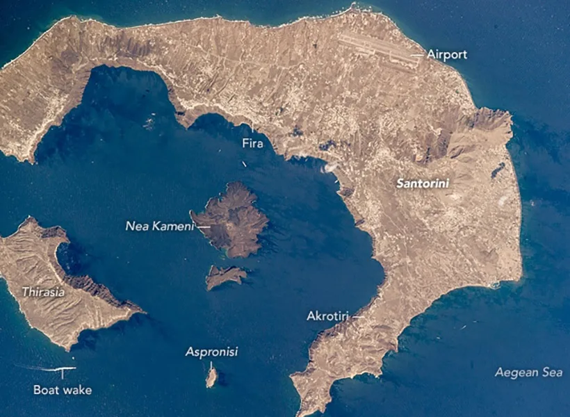 Santorin Map