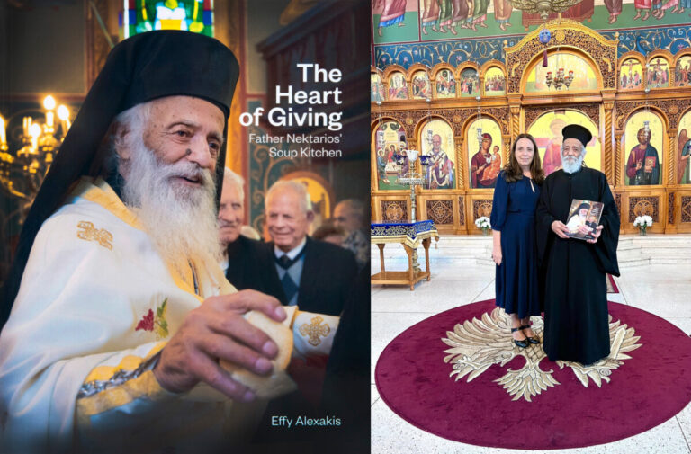 Effy Alexakis Book honours "The Giving Heart" of Father Nektarios