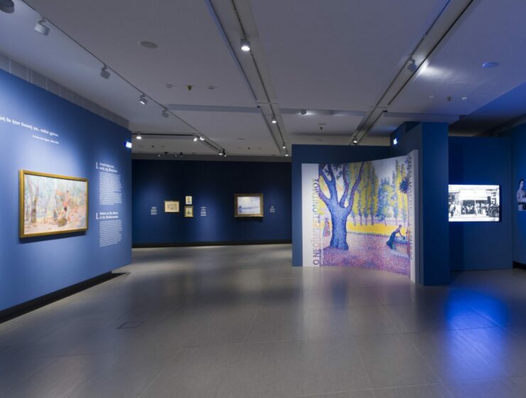 View of the exhibition "Neo-impressionism in the colors of the Mediterranean"/Photo: Christoforos Doulgeris