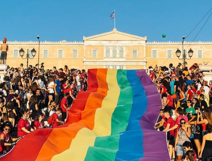 LGBT gay flag greece athens