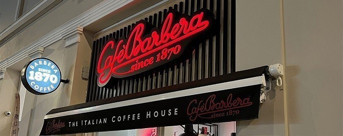 The store of the Italian Café Barbera in Athens will be a guide for the development of similar mini-stores in foreign markets