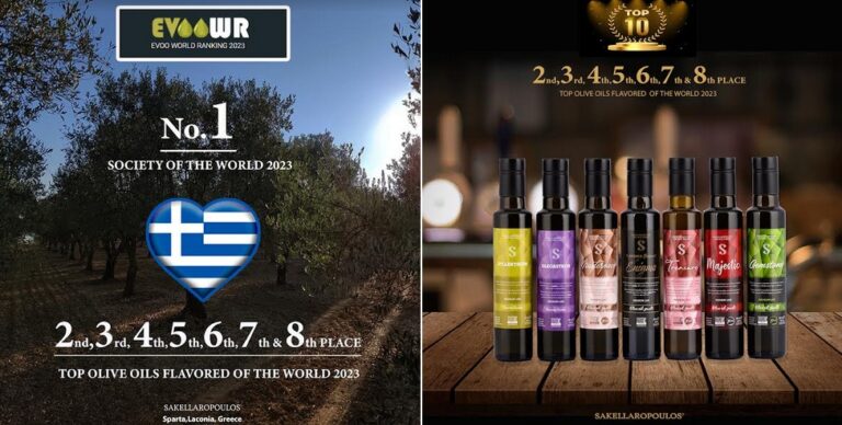 Greek olive oil at the top of the world for 2023 - The achievements of Sakellaropoulos Organic Farms
