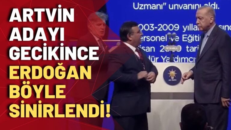 Erdoğan: AKP's Istanbul candidate made the Turkish president furious with 2 minute wait