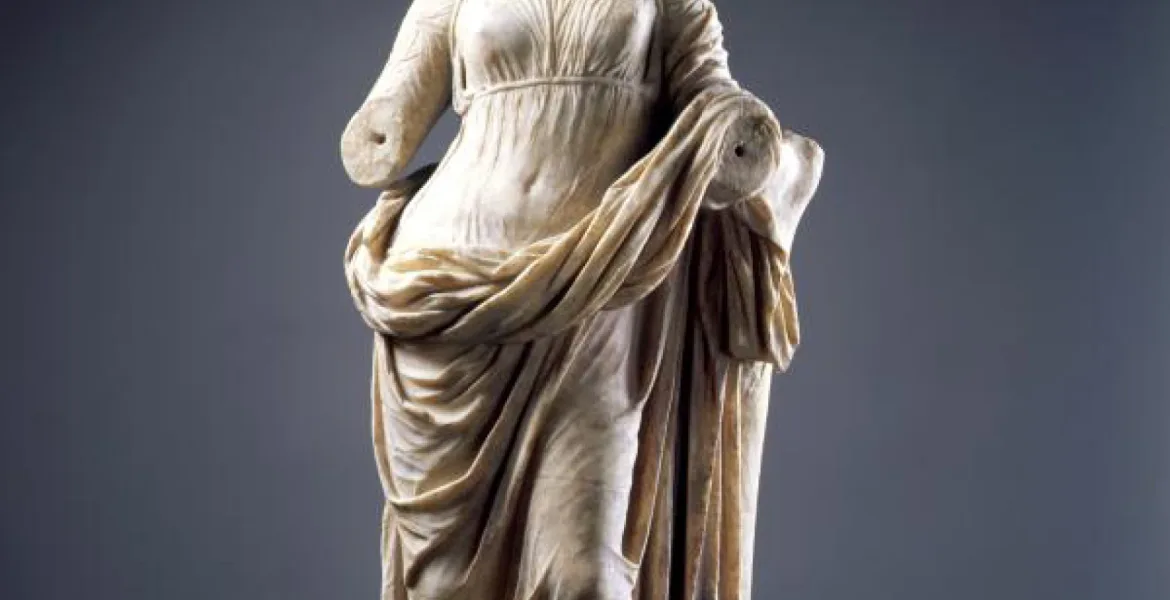 A statue of a muse thought to be Terpsichore