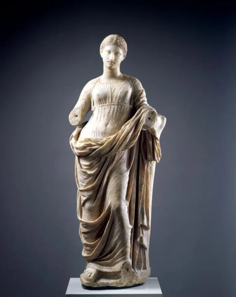 A statue of a muse thought to be Terpsichore