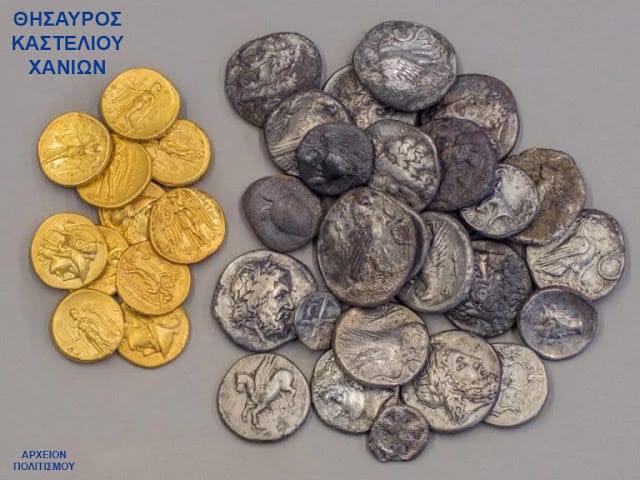 Archaeologists Discover Treasure of Coins, Including Alexander the Great, Belonging to a Cretan Mercenary in Kasteli, Chania, Crete