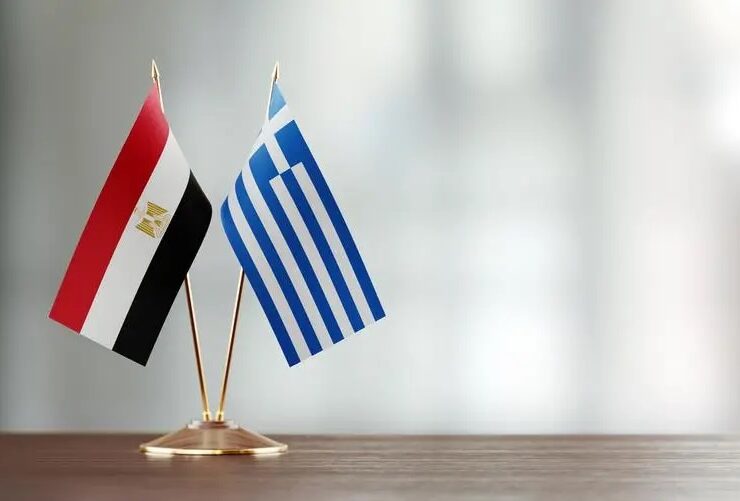 Egypt Greece Egyptian Greek flags