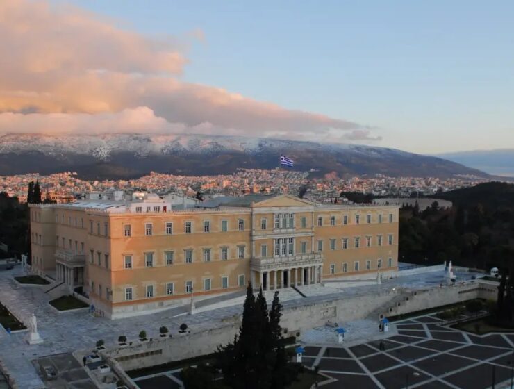 Syntagma Athens winter