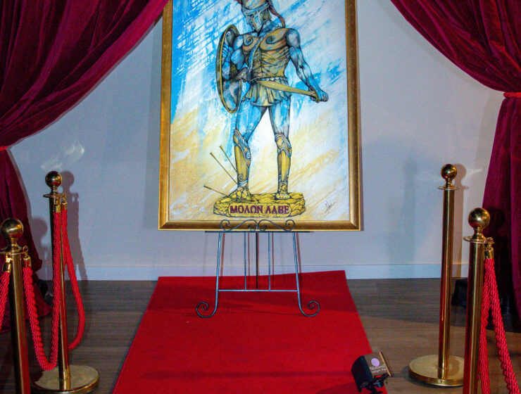 Painting of King Leonidas Unveiled