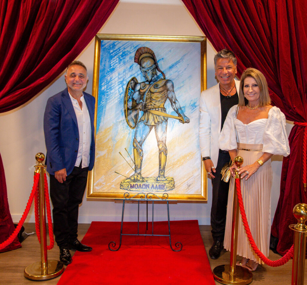 Painting of King Leonidas Unveiled
Commemorating the 2500 Year Anniversary of the Battle of Thermopylae
