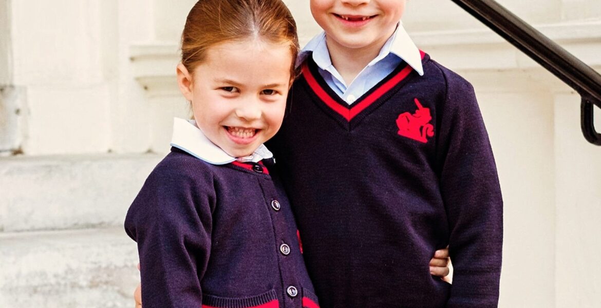 future King and his adorable little sister.