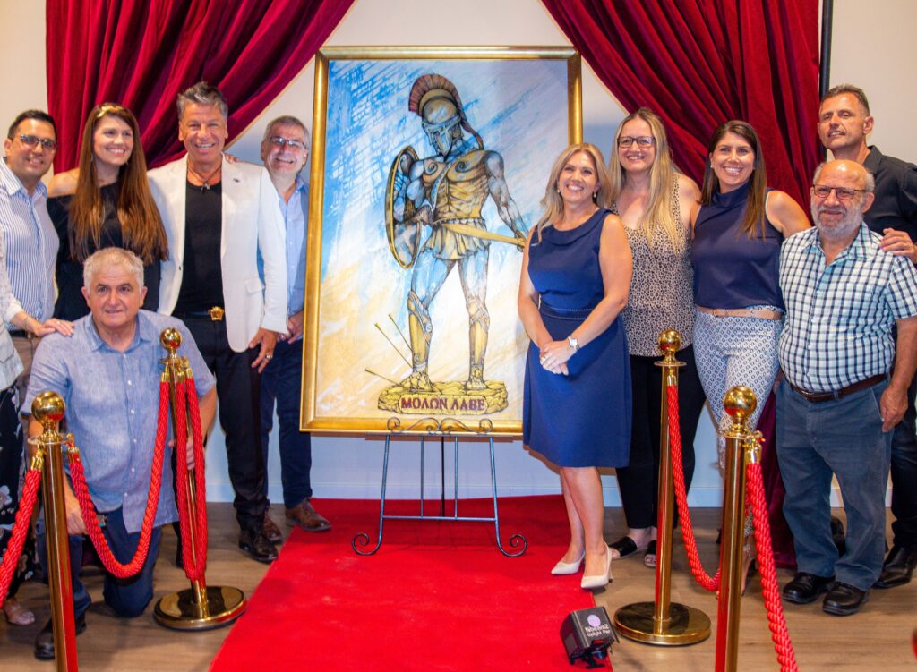 Painting of King Leonidas Unveiled Commemorating the 2500 Year Anniversary of the Battle of Thermopylae