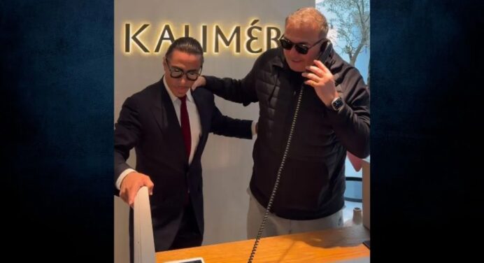 Antonis Remos meets with Salt Bae at his new restaurant in Istanbul