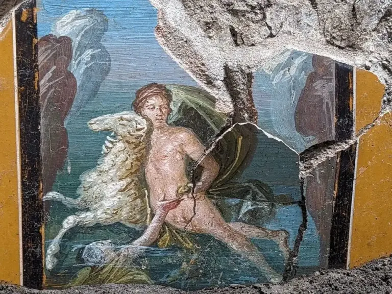 2,000-Year-Old Fresco Discovered in Pompeii Excavation Site