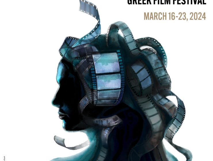 The 2024 San Francisco Greek Film Festival (SFGFF) takes place March 16-23, poster designed by Apollon Bollas. Photo: SFGFF
