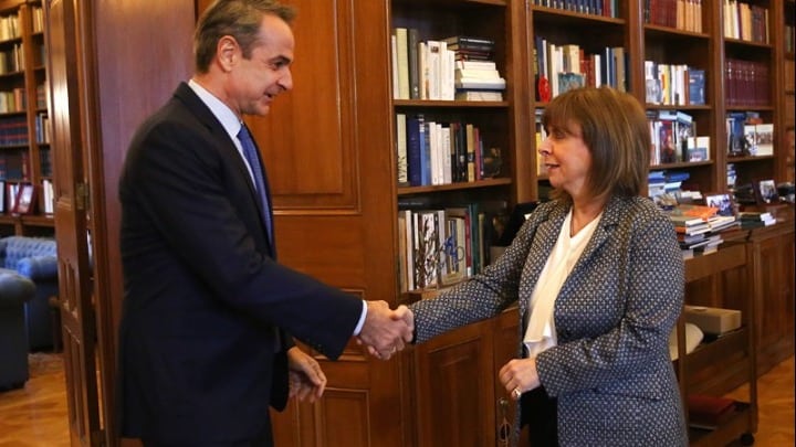 President Sakellaropoulou to receive Prime Minister Mitsotakis