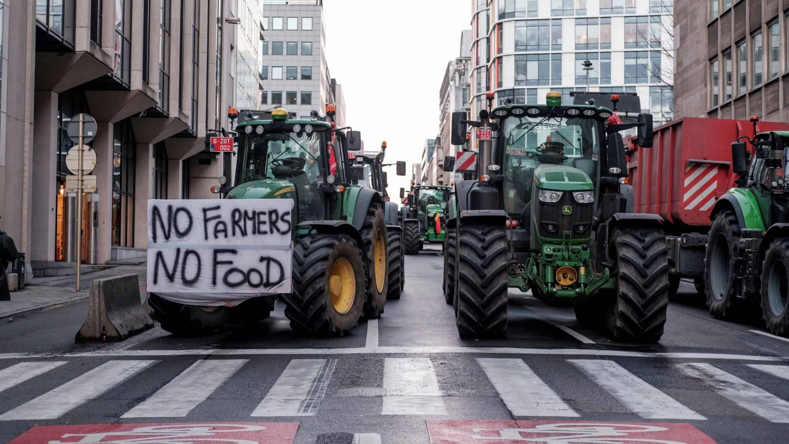 Protesting European farmers Ukraine