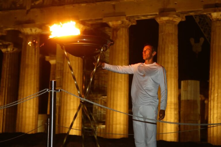 Olympic Flame Begins Journey from Acropolis, Spreading Message of Peace