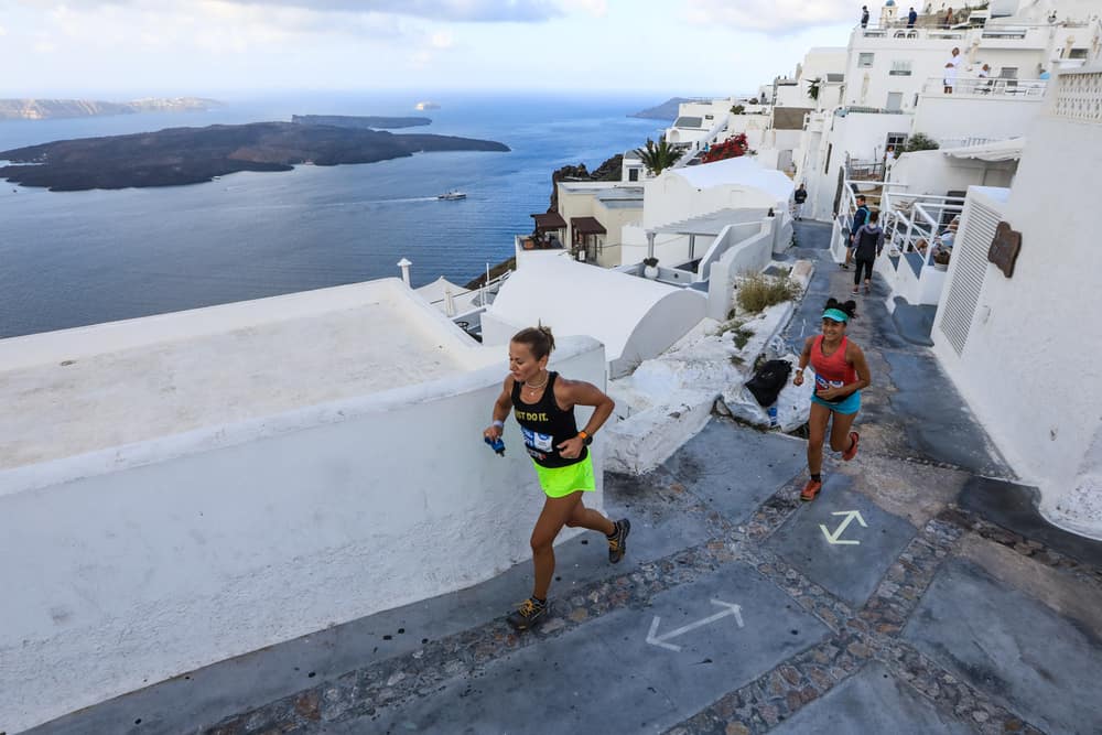 2 Santorini Experience Running by Babis Giritziotis