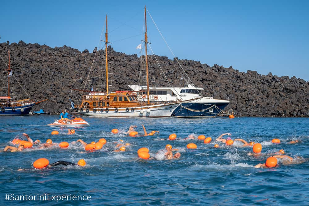 4 Santorini Experience Swimming by Elias Lefas