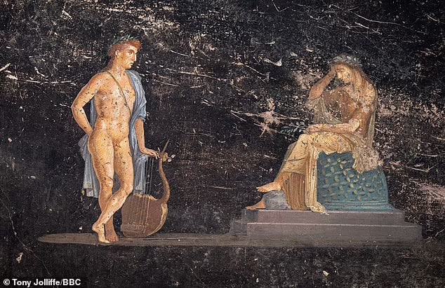 Incredible fresco of Helen of Troy is uncovered at Pompeii