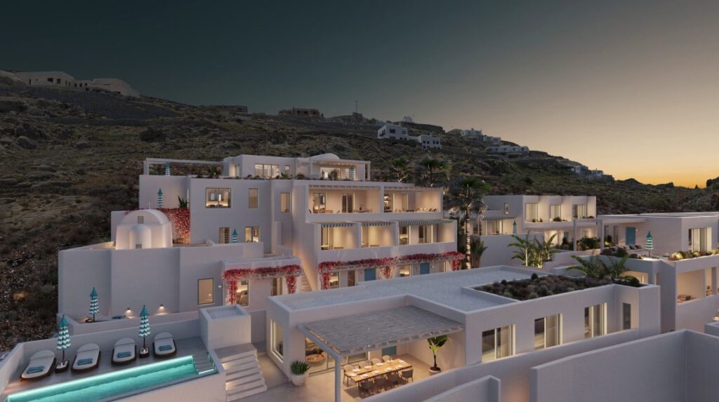 The New Luxury Lifestyle Destination is Set to Open on Psarou Bay this Summer.