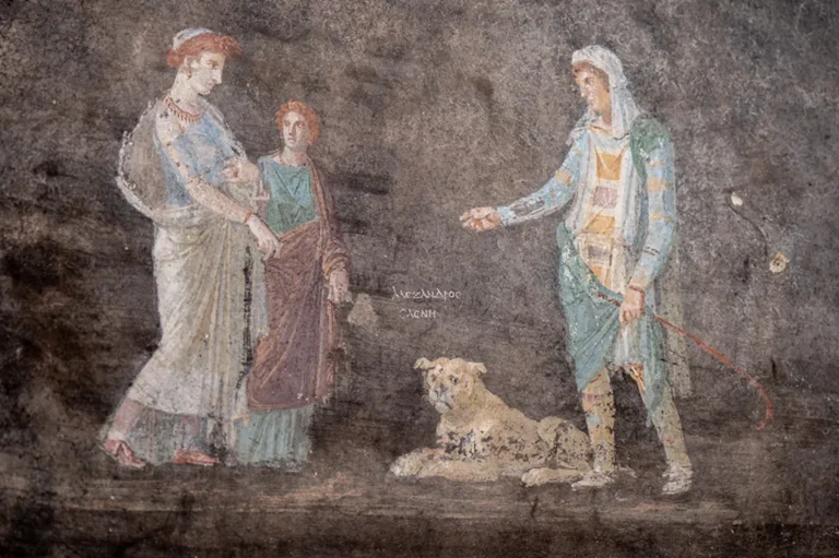 Stunning Frescos Depicting Trojan War Unearthed in Pompeii Excavation