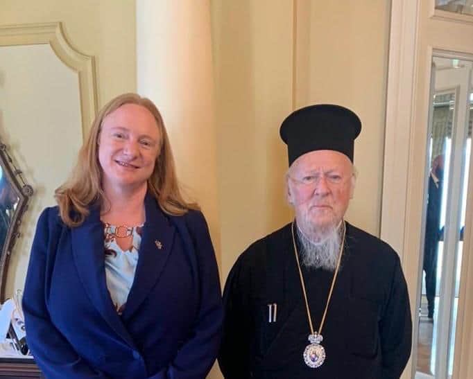 Australia's Ambassador to Greece Meets with Ecumenical Patriarch Bartholomew