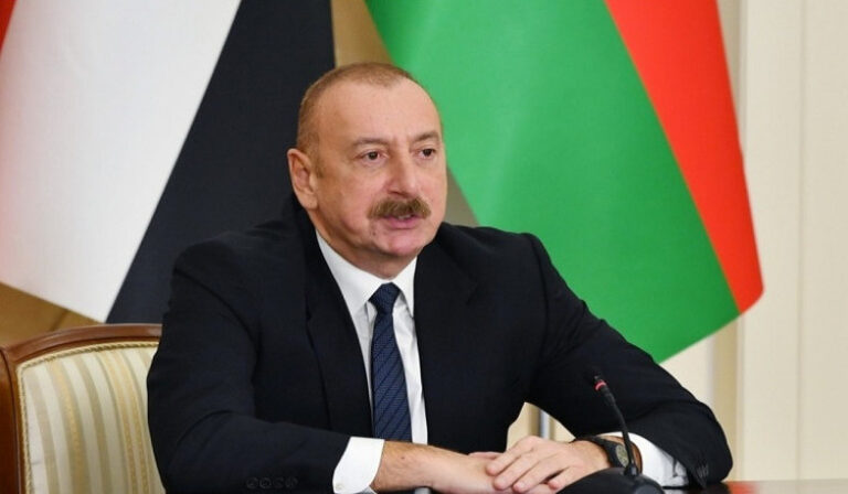 Aliyev blamed France, India, and Greece for arming Armenia.