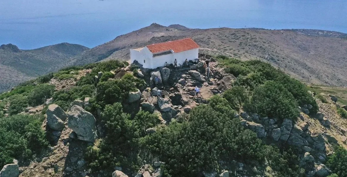 Mount Ellanio with the Chapel of the Ascension. Credit: Greek Ministry of Culture