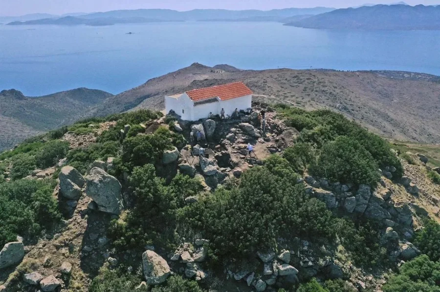 Mount Ellanio with the Chapel of the Ascension. Credit: Greek Ministry of Culture
