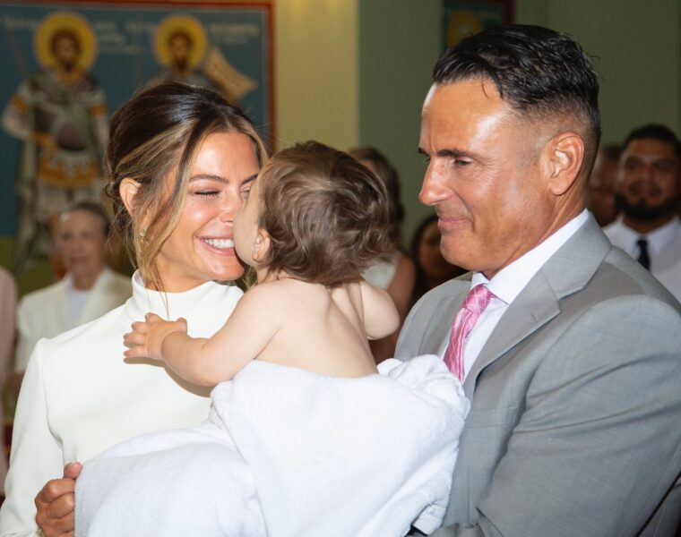 Maria Menounos recently celebrated the christening of her beautiful daughter, Athena, at St. Nectarios Church. Grateful for the miracles associated with the church, Maria chose this special place for the ceremony