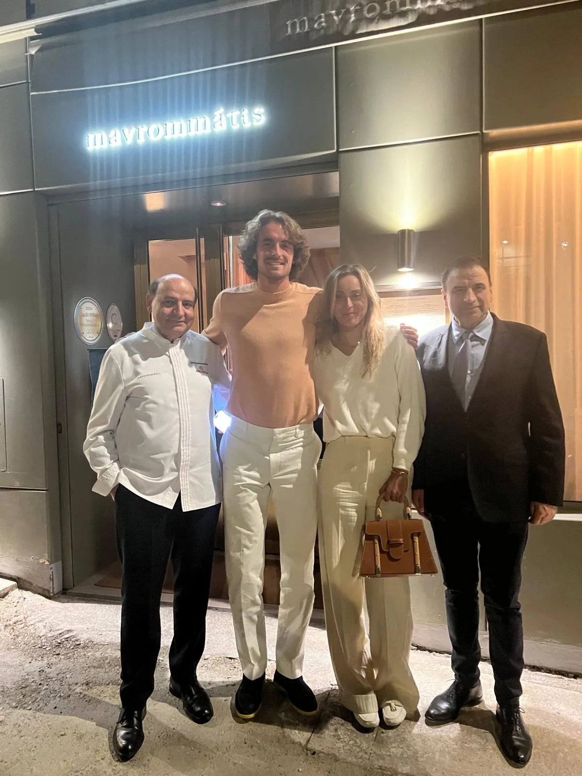 We had the great pleasure of welcoming Stefanos Tsitsipas for a dinner at #Mavrommatis .