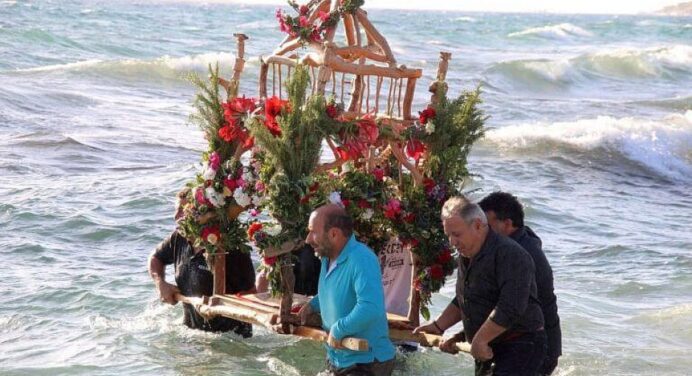 The Procession of the Epitaphios into the Sea on Naxos