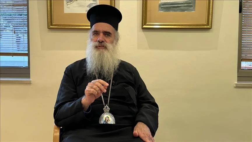 "Greek Orthodox Archbishop Atallah Hanna Urges Global Action on Gaza Crisis"