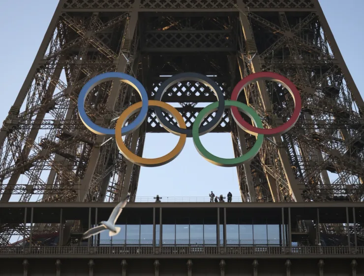 Olympic Rings Close-Up