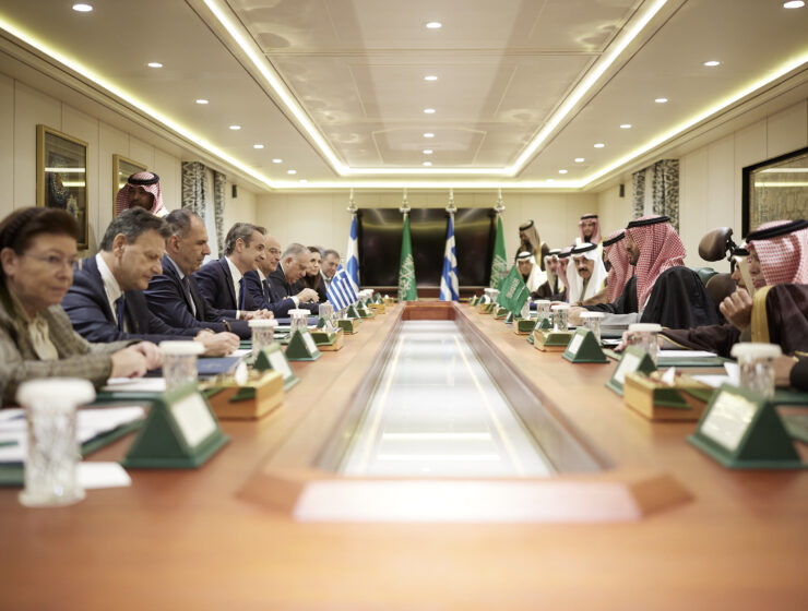 SaudiArabia's Crown Prince Mohammed bin Salman and #Greece's prime minister review relations between their countries and discuss ways to develop cooperation in various fields