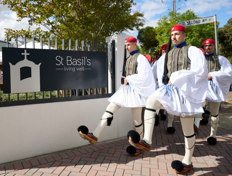 Hellenic Presidential Guard Honors Anzac Day at St Basil’s Homes in South Australia