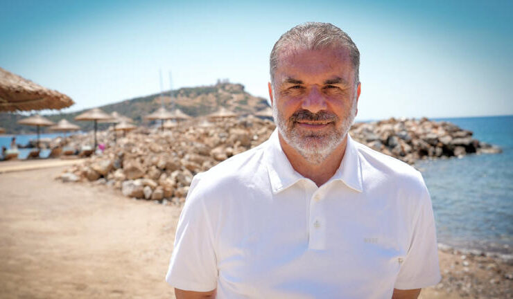 Ange Postecoglou spoke with Australian Story in southern Greece. (Australian Story: Adrian Wilson)