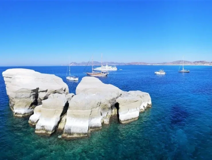 Milos Landscape moon