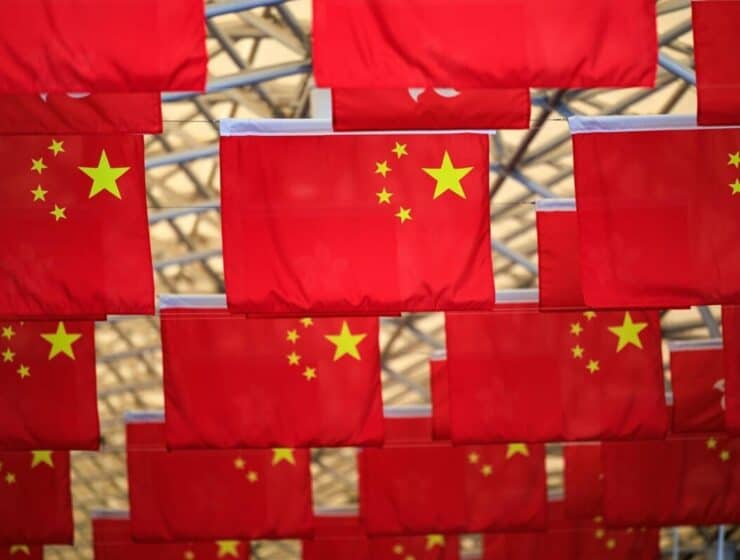 China Chinese flags