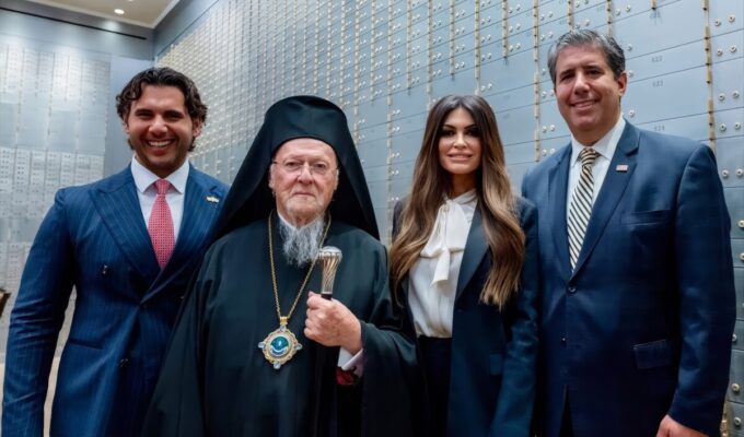 Kimberly Guilfoyle Ecumenical Patriarch meeting at Washington reception