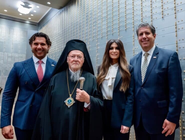 Kimberly Guilfoyle Ecumenical Patriarch meeting at Washington reception