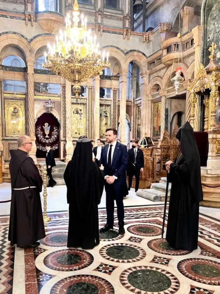 His Beatitude Theophilos III Receives US Vice President JD Vance at the Church of the Holy Sepulchre 5