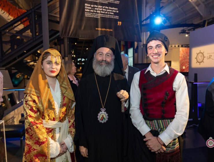 Makarios of Australia history quote during Sydney speech on diaspora roots