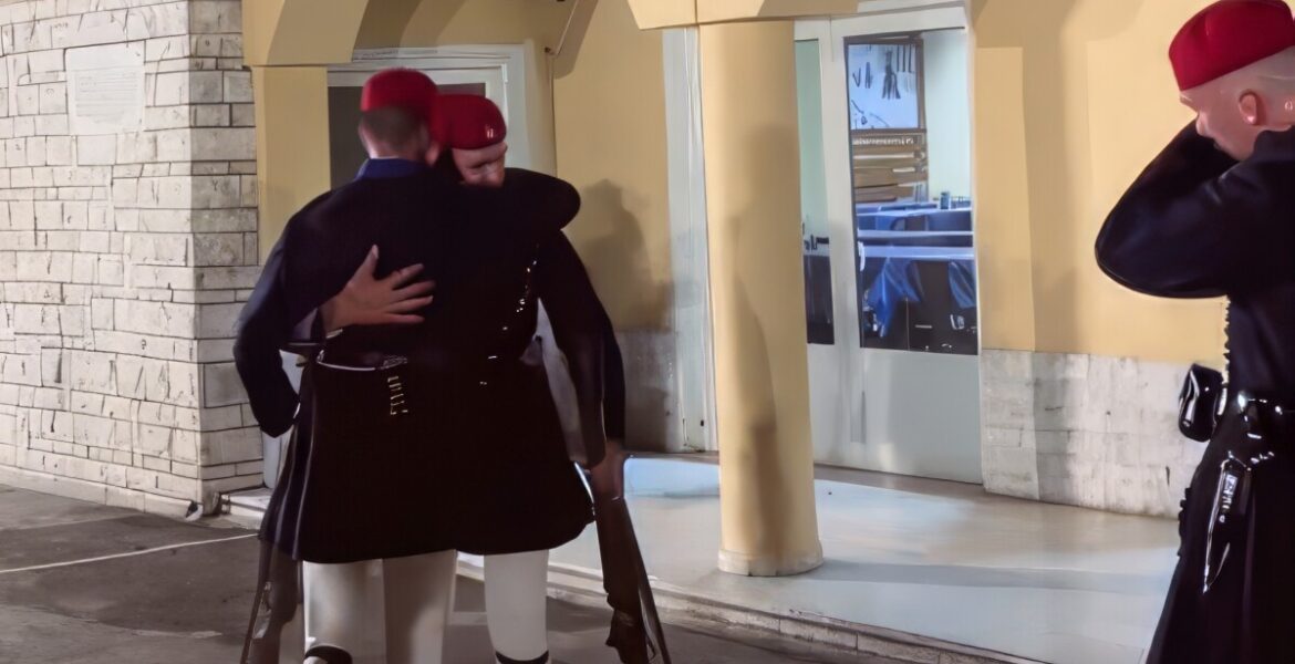 Greek Presidential Guard Evzones tears final duty