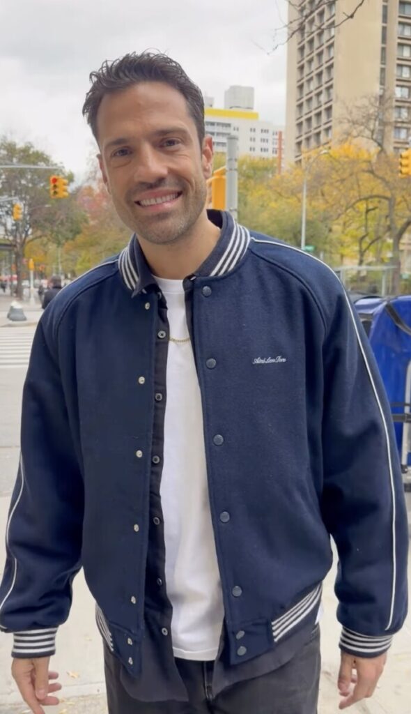 Konstantinos Argiros Serenades NYC Street Interviewer