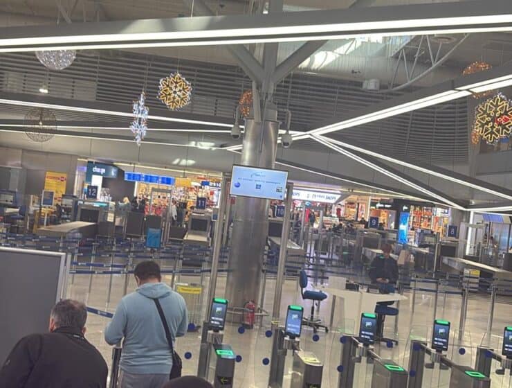 Security Checking Empty In Athens International Airport
